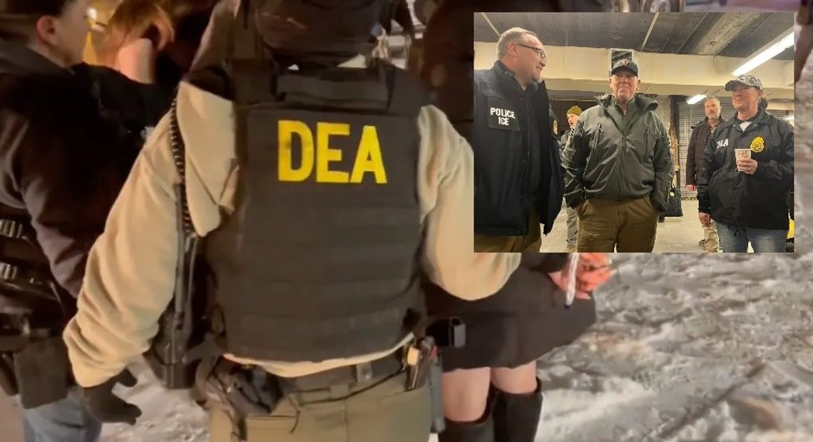 Foto: DEAs Rocky Mountain Division. Føderale agenter pågrep rundt femti medlemmer av Tren de Aragua i et raid mot en «provisorisk nattklubb» i Aurora, Colorado, Foto: DEAs Rocky Mountain Division. Føderale agenter pågrep rundt femti medlemmer av Tren de Aragua i et raid mot en «provisorisk nattklubb» i Aurora, Colorado,