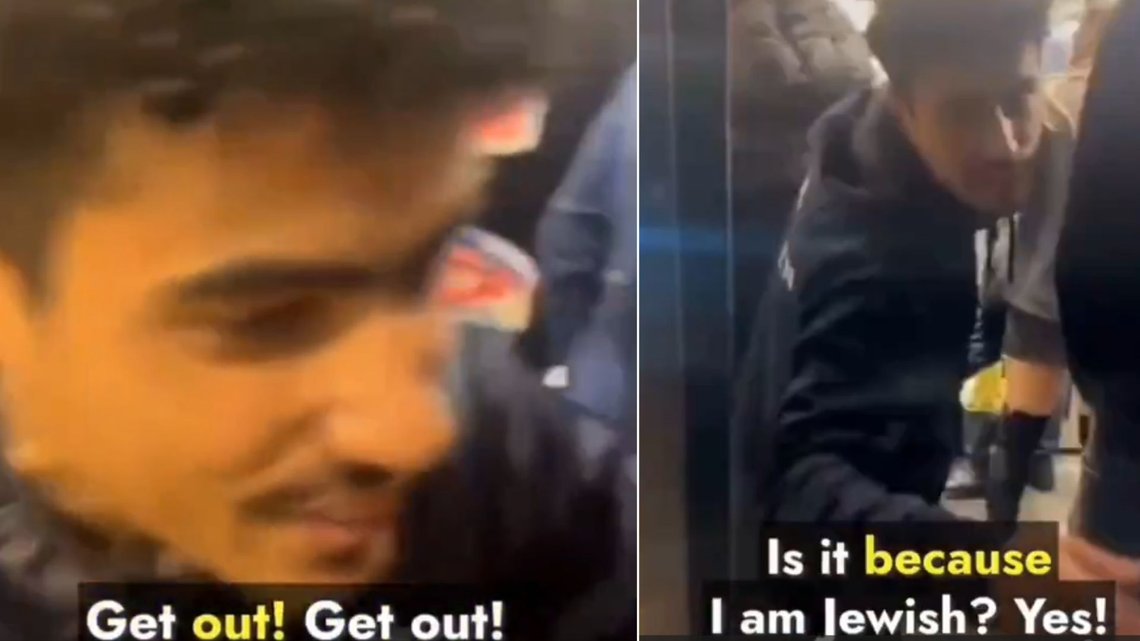 KASTET UT: I denne videoen blir jødiske Nataniel (19) kastet ut av en Narvesen-ansatt midt på Torgallmenningen i Bergen. Foto: Privat KASTET UT: I denne videoen blir jødiske Nataniel (19) kastet ut av en Narvesen-ansatt midt på Torgallmenningen i Bergen. Foto: Privat