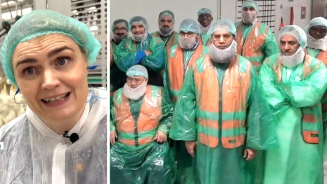 Hilde Talseth, direktør for Remas kyllingsfabrikk, er glad for alle disse imamene har tatt seg bryet med å halalgodkjenne kyllingproduksjonen. Skjermdump IRN/NRK. Hilde Talseth, direktør for Remas kyllingsfabrikk, er glad for alle disse imamene har tatt seg bryet med å halalgodkjenne kyllingproduksjonen. Skjermdump IRN/NRK.