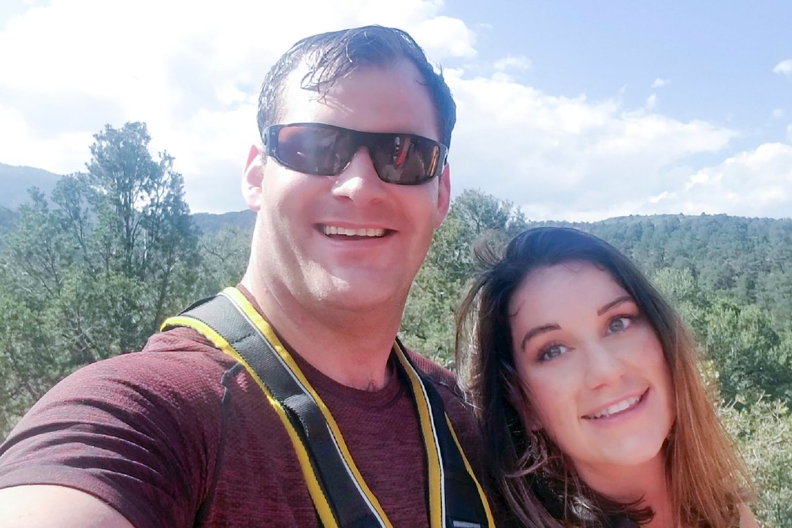 This undated photo provided by Alicia Arritt, shows her with former Army Special Forces soldier Matthew Livelsberger, who died by suicide in a Cybertruck that exploded in front of a Trump hotel in Las Vegas on New Years Day, Wednesday, Jan. 1, 2025. (Alicia Arritt via AP) This undated photo provided by Alicia Arritt, shows her with former Army Special Forces soldier Matthew Livelsberger, who died by suicide in a Cybertruck that exploded in front of a Trump hotel in Las Vegas on New Years Day, Wednesday, Jan. 1, 2025. (Alicia Arritt via AP)