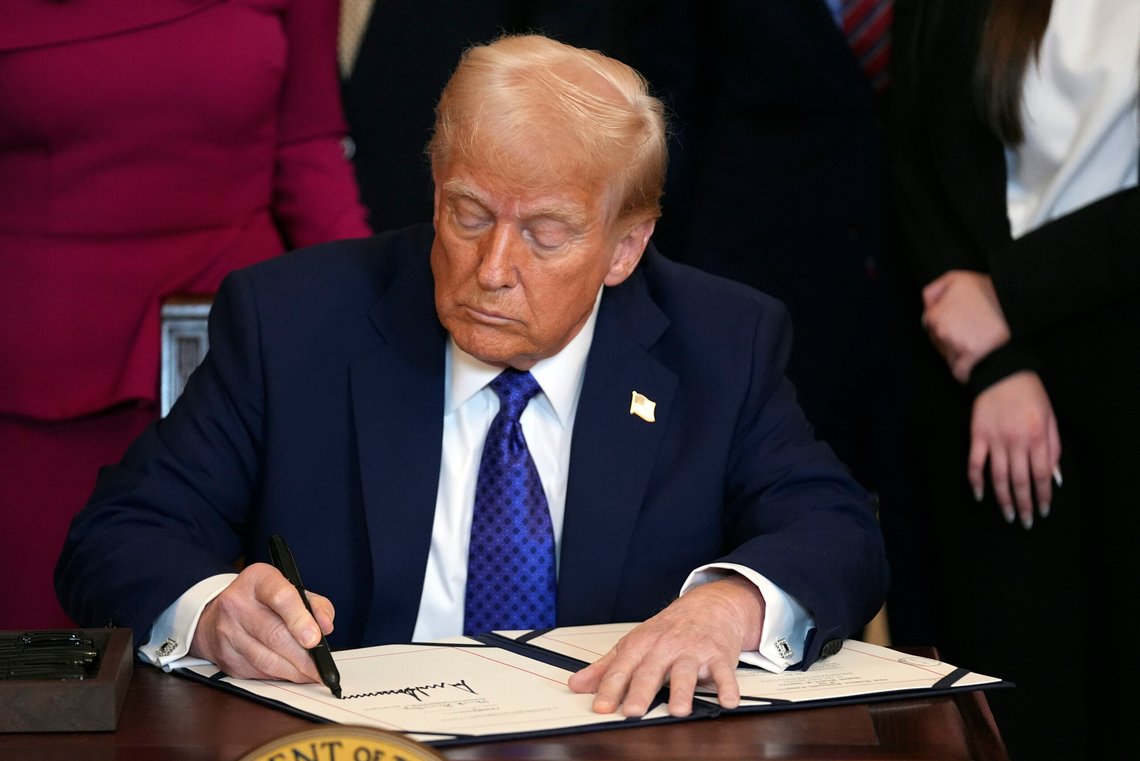 President Donald Trump signs the Laken Riley Act during an event in the East Room of the White House, Wednesday, Jan. 29, 2025, in Washington. (AP Photo/Evan Vucci) President Donald Trump signs the Laken Riley Act during an event in the East Room of the White House, Wednesday, Jan. 29, 2025, in Washington. (AP Photo/Evan Vucci)