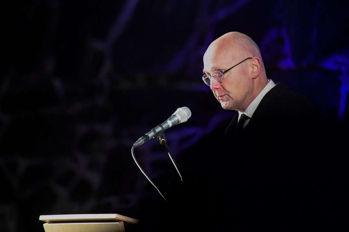 Oslo 20240127.
Direktør Jan Heiret for HL-senteret under den nasjonale minnemarkeringen av den internasjonale Holocaustdagen, på Akershuskaien lørdag kveld.
Foto: Annika Byrde / NTB Oslo 20240127.
Direktør Jan Heiret for HL-senteret under den nasjonale minnemarkeringen av den internasjonale Holocaustdagen, på Akershuskaien lørdag kveld.
Foto: Annika Byrde / NTB