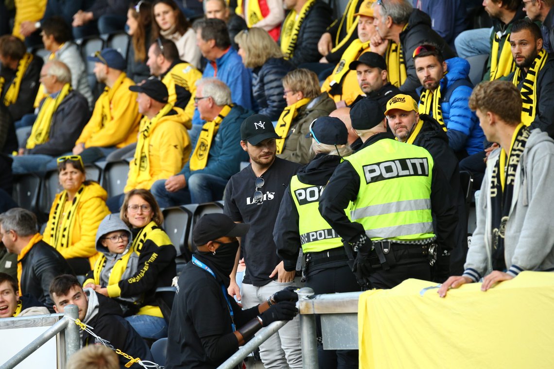 Politiet tar grep før Bodø/Glimts møte med Maccabi Tel Aviv- Her avbildet under kampen mot Zalgiris Vilnius. Foto: Mats Torbergsen / NTB Politiet tar grep før Bodø/Glimts møte med Maccabi Tel Aviv- Her avbildet under kampen mot Zalgiris Vilnius. Foto: Mats Torbergsen / NTB