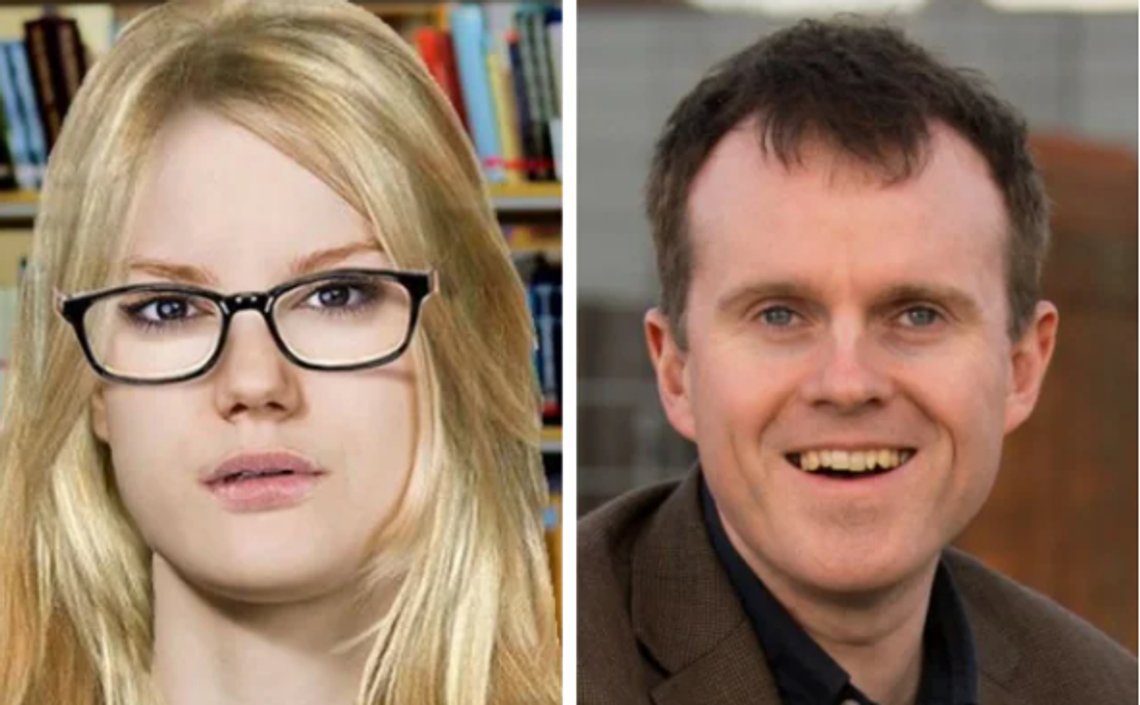 Titania McGrath og Andrew Doyle er samme person. Mens Titania er en woke kriger for sosial rettferdighet, er Doyle en sterk kritiker. Foto: X/ Doyle Titania McGrath og Andrew Doyle er samme person. Mens Titania er en woke kriger for sosial rettferdighet, er Doyle en sterk kritiker. Foto: X/ Doyle
