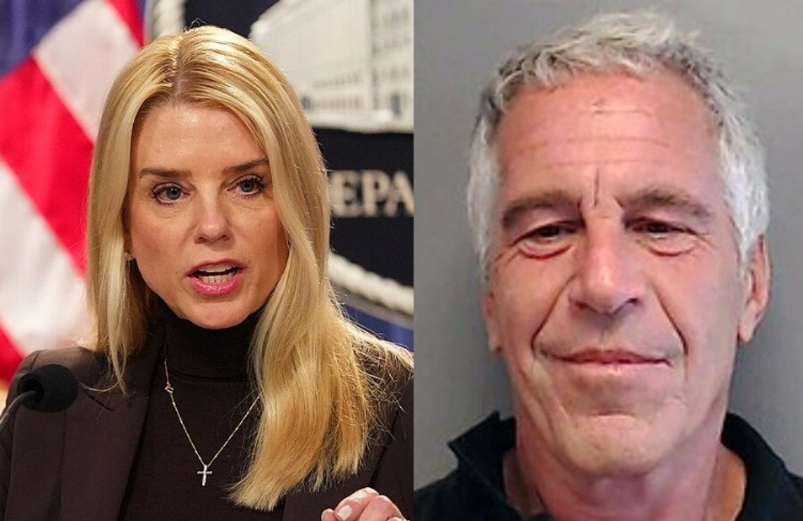 Justisminister Pam Bondi. Pedofil Jeffrey Epstein. Kilder: Wikimedia Commons. Justisminister Pam Bondi. Pedofil Jeffrey Epstein. Kilder: Wikimedia Commons.