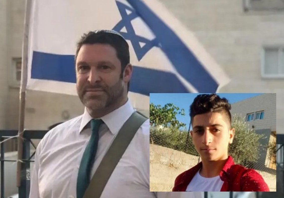 Israel-forkjemperen Ari Fuld ble knivstukket til døde i 2018 av 17 år gamle Khalil Jabarin (innsatt bilde). Israel-forkjemperen Ari Fuld ble knivstukket til døde i 2018 av 17 år gamle Khalil Jabarin (innsatt bilde).
