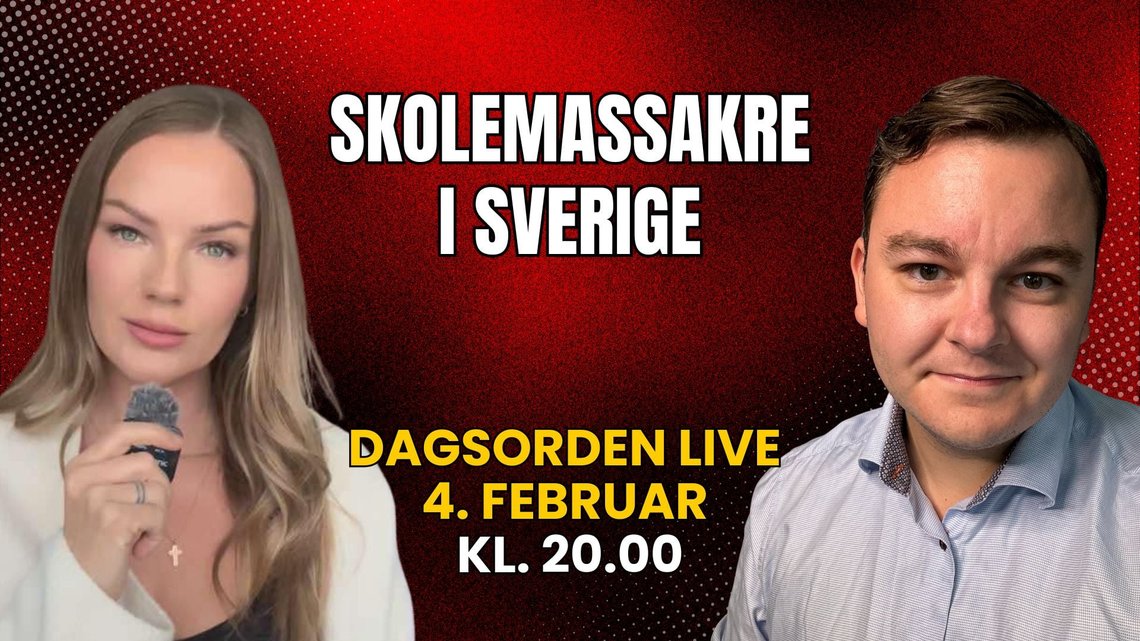 Følg Dagsorden LIVE kl. 20.00 med Rebecca Mistereggen og Espen Teigen. Følg Dagsorden LIVE kl. 20.00 med Rebecca Mistereggen og Espen Teigen.