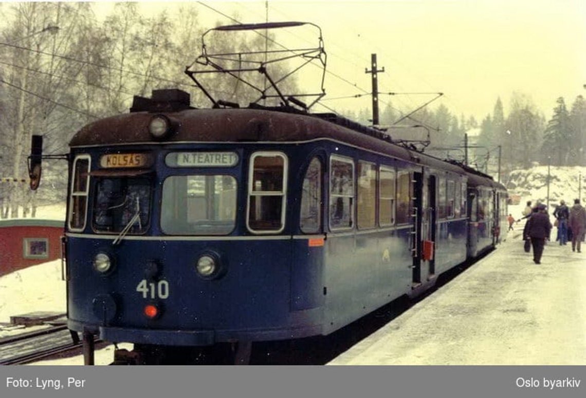 Kolsåsbanen i 1976. Foto Digitalmuseet/Per Lyng Kolsåsbanen i 1976. Foto Digitalmuseet/Per Lyng