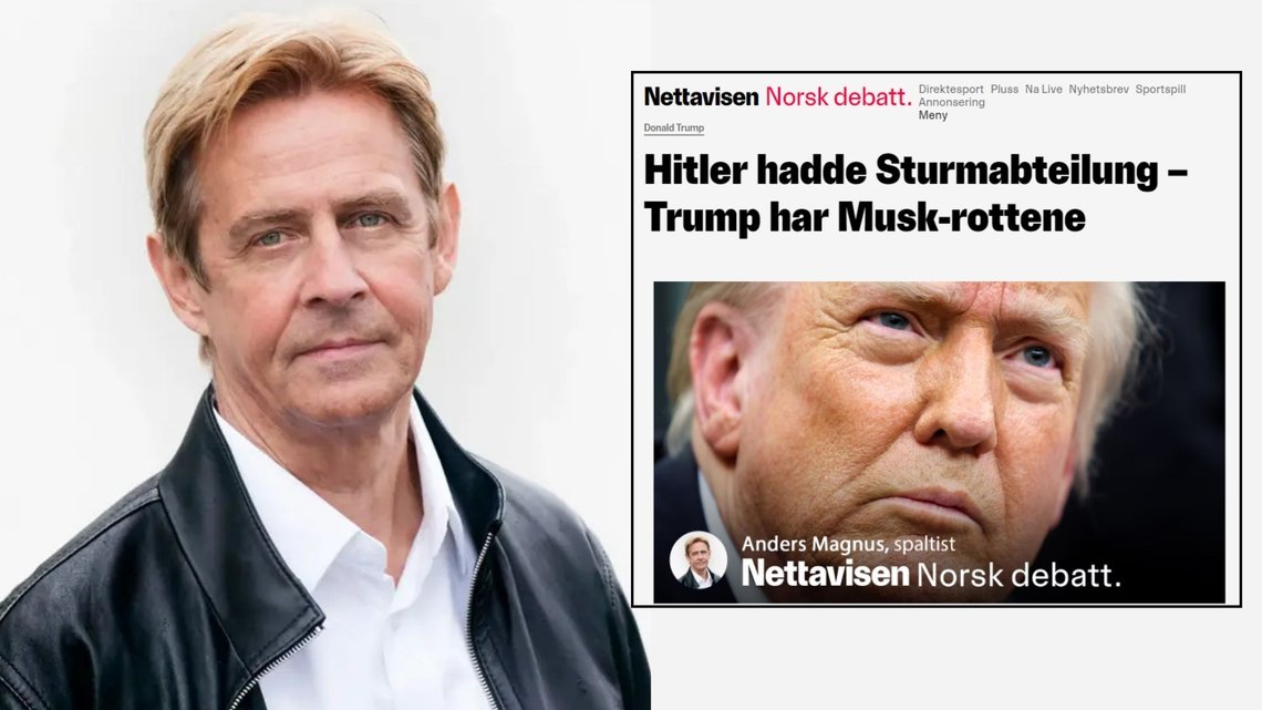 HINSIDES: I en tekst skrevet av Anders Magnus sammenligner han «Musk-rottene» med Sturmabteilung. De nazistiske stormtroppene som talte 2,6 millioner i 1934.
Foto: NRK/Faksimile fra Nettavisen HINSIDES: I en tekst skrevet av Anders Magnus sammenligner han «Musk-rottene» med Sturmabteilung. De nazistiske stormtroppene som talte 2,6 millioner i 1934.
Foto: NRK/Faksimile fra Nettavisen
