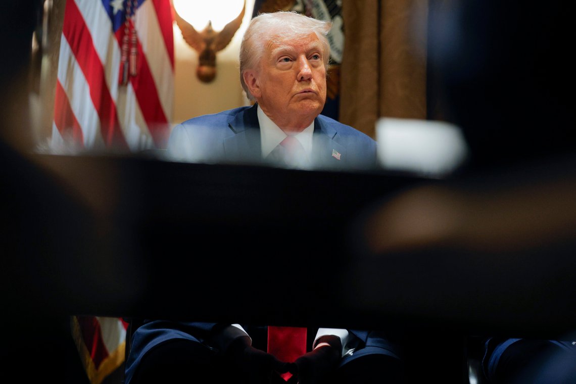 President Donald Trump under regjeringsmøtet onsdag. Foto: Pool via AP / NTB President Donald Trump under regjeringsmøtet onsdag. Foto: Pool via AP / NTB