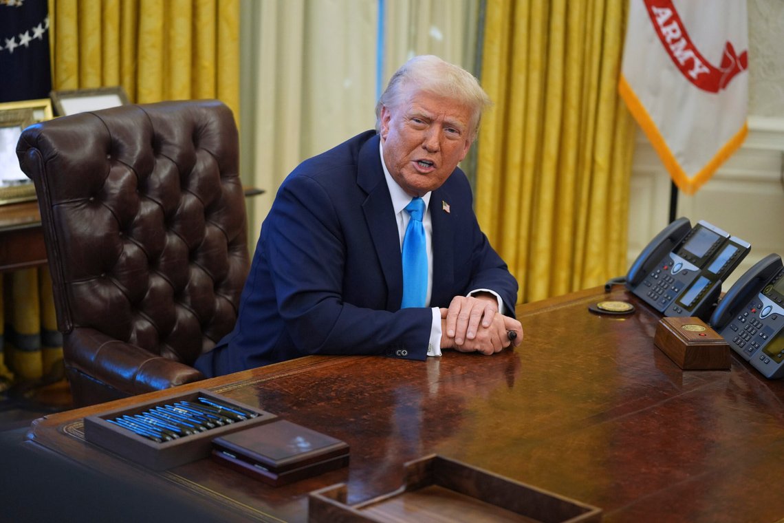 Donald Trump vil innføre strenge sanksjoner overfor Iran. Foto: AP /Evan Vucci/NTB Donald Trump vil innføre strenge sanksjoner overfor Iran. Foto: AP /Evan Vucci/NTB