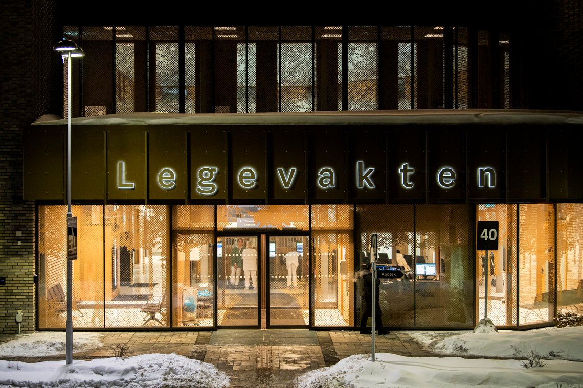 Oslo 20240115.
Ny legevakt på Aker sykehusområde i samarbeid med Oslo universitetssykehus.
Foto: Rodrigo Freitas / NTB Oslo 20240115.
Ny legevakt på Aker sykehusområde i samarbeid med Oslo universitetssykehus.
Foto: Rodrigo Freitas / NTB