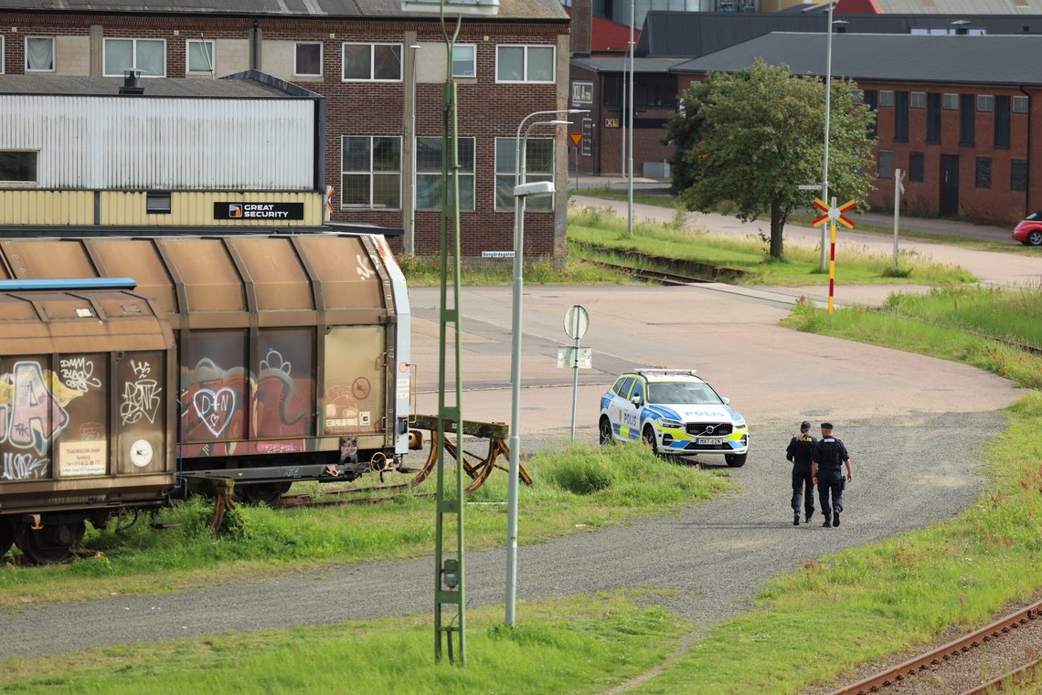 Svensk politi fant den drepte jenta ved jernbanestasjonen i Landskrona under en rutinepatrulje i juli i fjor. Foto: Anders Bjurö / TT / NTB Svensk politi fant den drepte jenta ved jernbanestasjonen i Landskrona under en rutinepatrulje i juli i fjor. Foto: Anders Bjurö / TT / NTB
