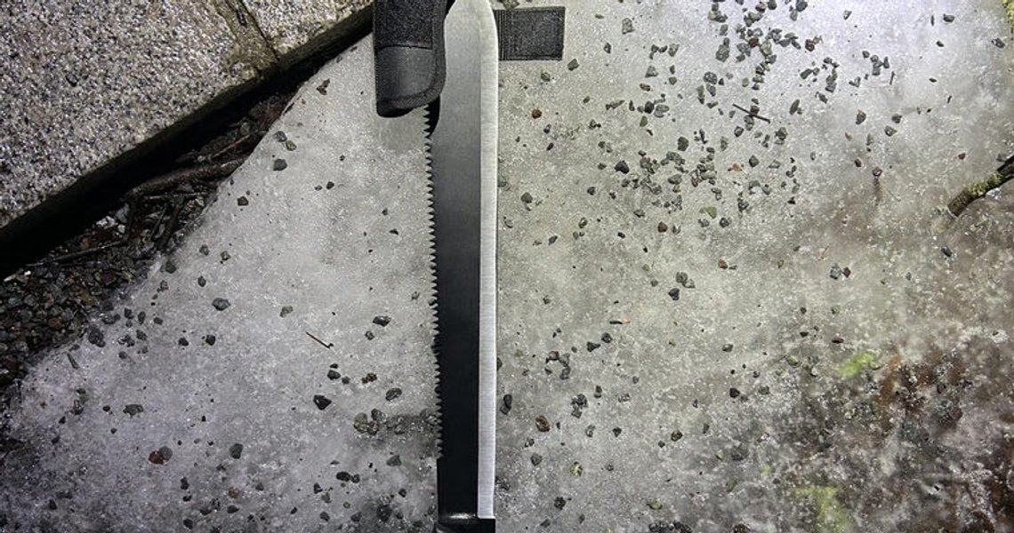 Oslo 20250225.
Politiet fant machete i forbindelse med en voldshendelse på Godlia i Oslo.
Foto: Politiet / NTB Oslo 20250225.
Politiet fant machete i forbindelse med en voldshendelse på Godlia i Oslo.
Foto: Politiet / NTB