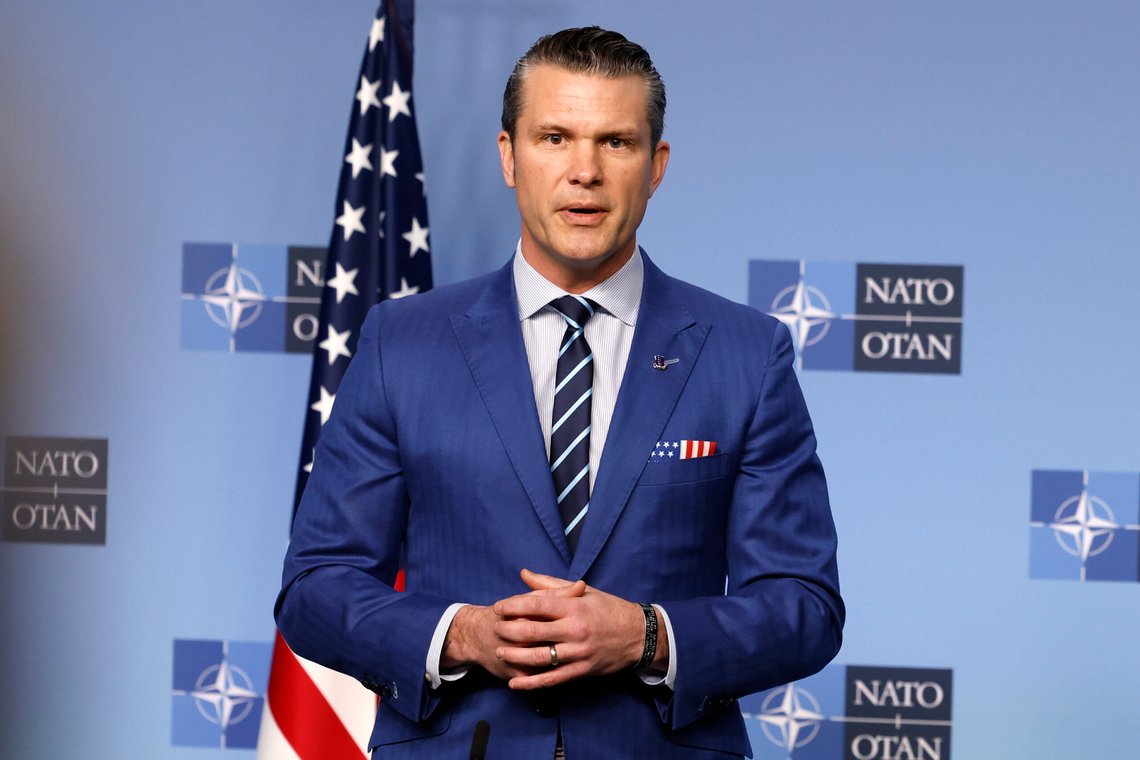 Donald Trumps mål er å gjøre Nato «great again», sier hans ferske forsvarsminister Pete Hegseth. Først må krigen i Ukraina avsluttes. Foto: AP / NTB Donald Trumps mål er å gjøre Nato «great again», sier hans ferske forsvarsminister Pete Hegseth. Først må krigen i Ukraina avsluttes. Foto: AP / NTB