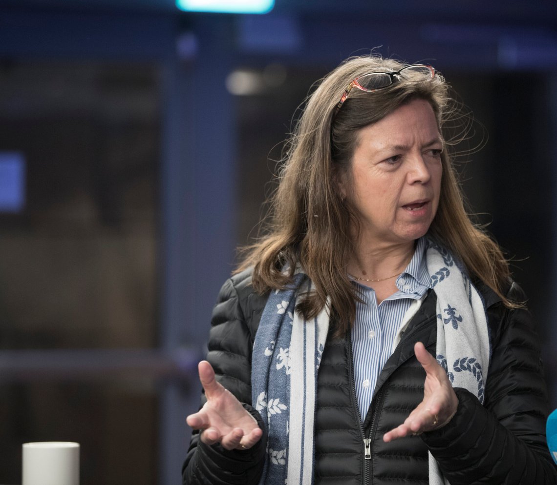 Gardermoen 20180124.
President i Norges skøyteforbund Mona Adolfsen i møte med Norges Idrettsforbund møter kretser og ledere i idretten.
Foto: Terje Pedersen / NTB Gardermoen 20180124.
President i Norges skøyteforbund Mona Adolfsen i møte med Norges Idrettsforbund møter kretser og ledere i idretten.
Foto: Terje Pedersen / NTB