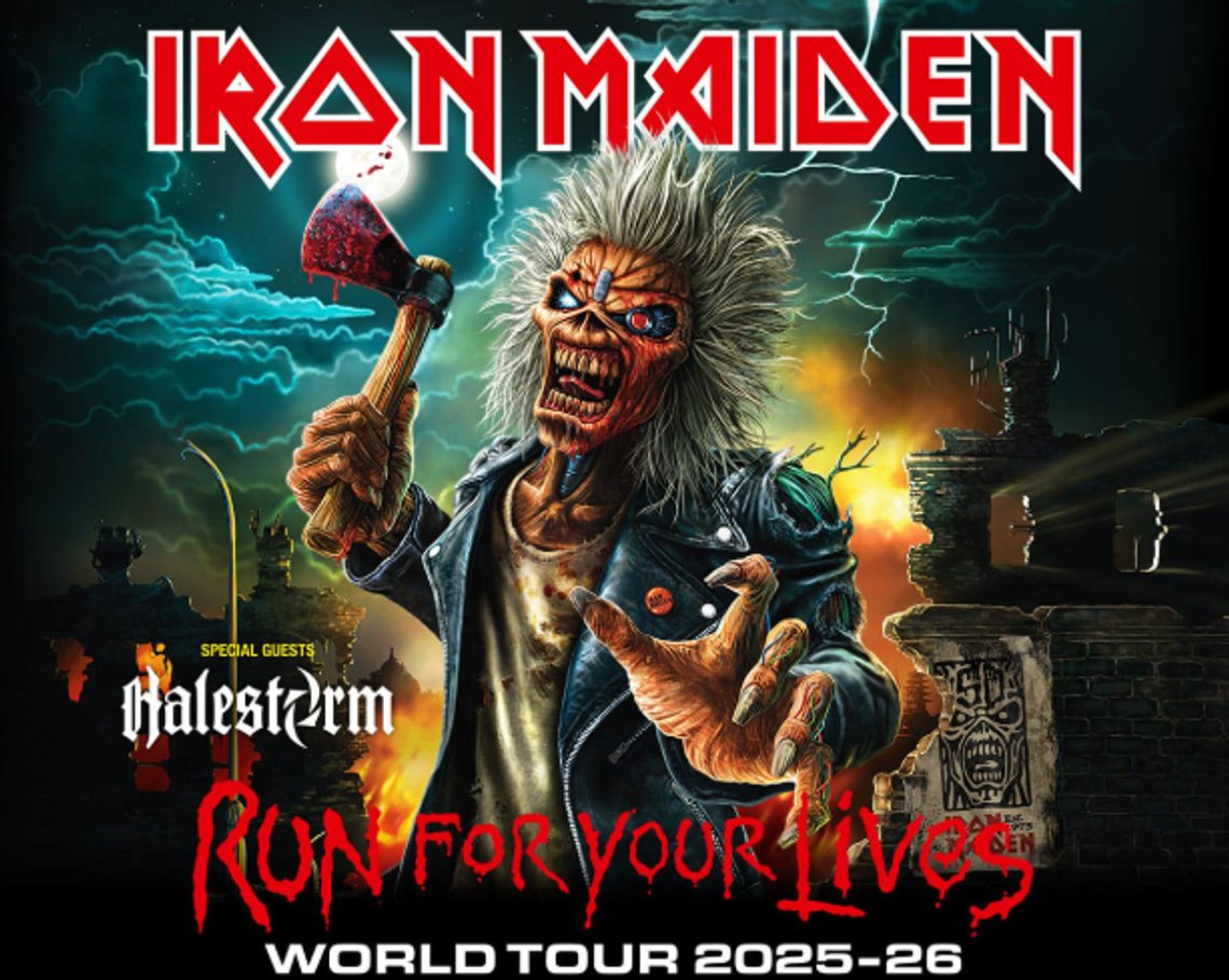 Iron Maiden holder på fortsatt, og kommer til Budapest i slutten av mai. Foto: Konsertplakat Iron Maiden holder på fortsatt, og kommer til Budapest i slutten av mai. Foto: Konsertplakat