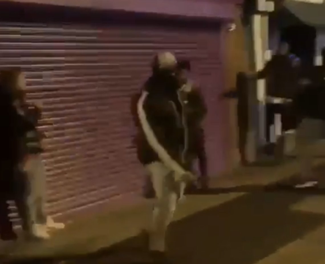 Knivstikking endte med dødsfall i Dublin. Stillbilde X/ Tommy R. Knivstikking endte med dødsfall i Dublin. Stillbilde X/ Tommy R.