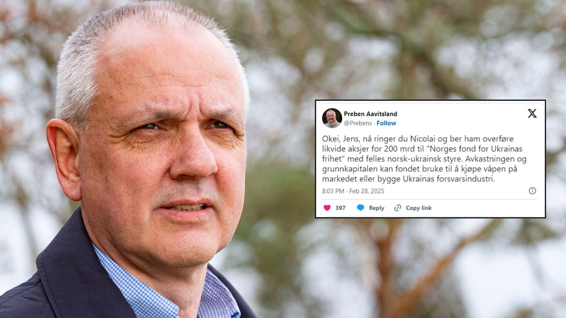 VIL BRUKE OLJEFONDET: Professor Preben Aavitsland, en av de mest kjente fra koromnapandemien, er nå i full gang med å foreslå at Norge bør overføre 200 milliarder kroner av oljefondet til Ukraina. Foto: Tor Erik Schrøder / NTB VIL BRUKE OLJEFONDET: Professor Preben Aavitsland, en av de mest kjente fra koromnapandemien, er nå i full gang med å foreslå at Norge bør overføre 200 milliarder kroner av oljefondet til Ukraina. Foto: Tor Erik Schrøder / NTB
