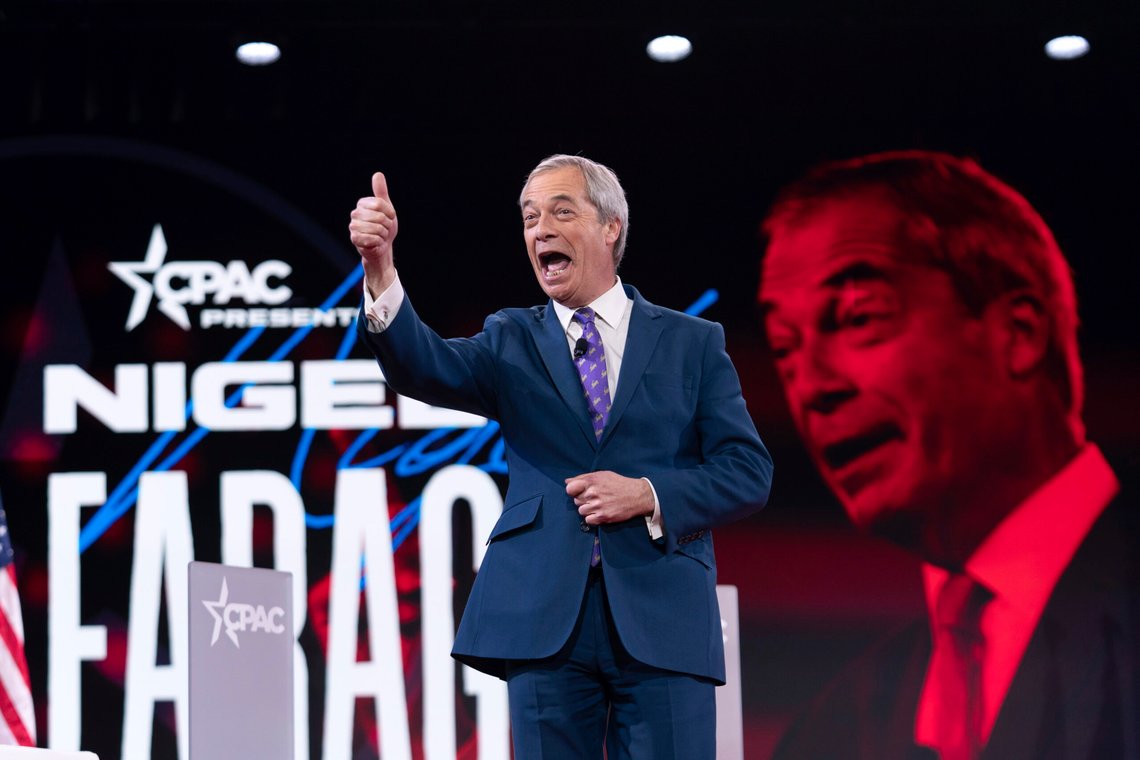 Nigel Farage speaks at the Conservative Political Action Conference, CPAC, at the Gaylord National Resort & Convention Center, Thursday, Feb. 20, 2025, in Oxon Hill, Md. (AP Photo/Jose Luis Magana) Nigel Farage speaks at the Conservative Political Action Conference, CPAC, at the Gaylord National Resort & Convention Center, Thursday, Feb. 20, 2025, in Oxon Hill, Md. (AP Photo/Jose Luis Magana)