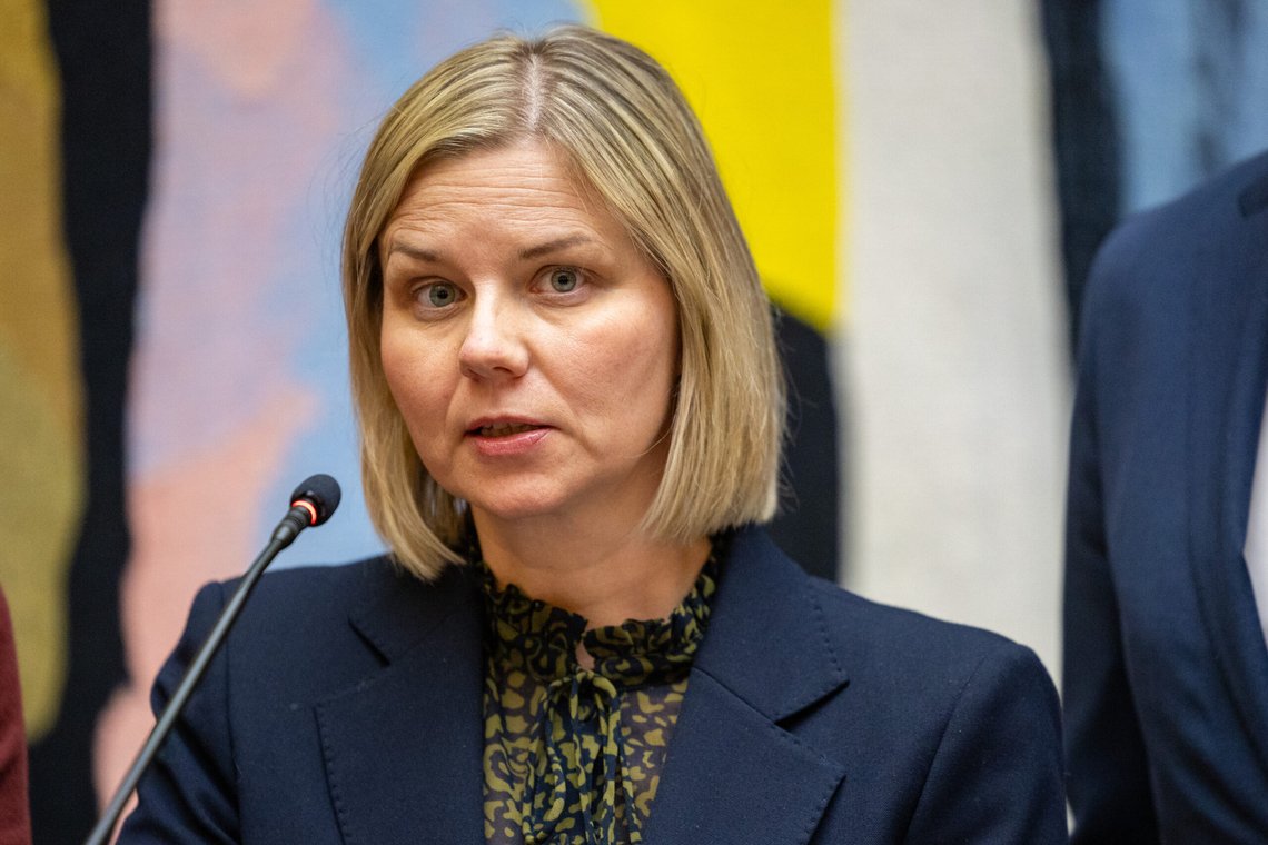 Oslo 20250306.
Guri Melby (Venstre) under pressekonferanse sammen med de parlamentariske lederne på Stortinget etter samtalene om økonomisk støtte til Ukraina.
Foto: Amanda Pedersen Giske / NTB Oslo 20250306.
Guri Melby (Venstre) under pressekonferanse sammen med de parlamentariske lederne på Stortinget etter samtalene om økonomisk støtte til Ukraina.
Foto: Amanda Pedersen Giske / NTB