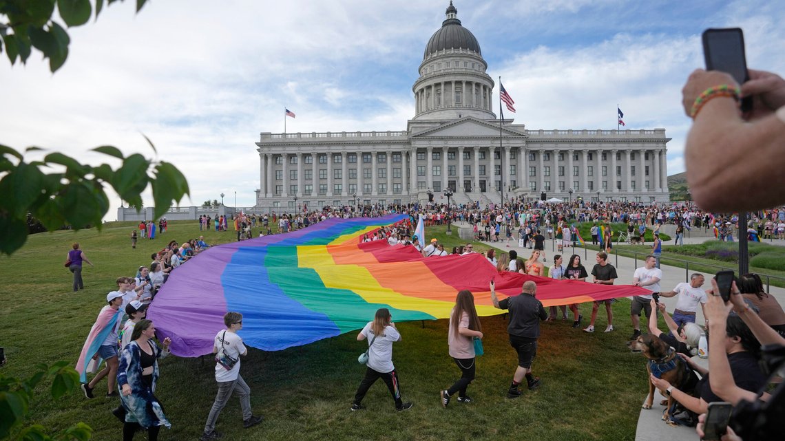 Pride-paraden i Salt Lake City i 2023. Foto: Rick Bowmer / AP / NTB Pride-paraden i Salt Lake City i 2023. Foto: Rick Bowmer / AP / NTB