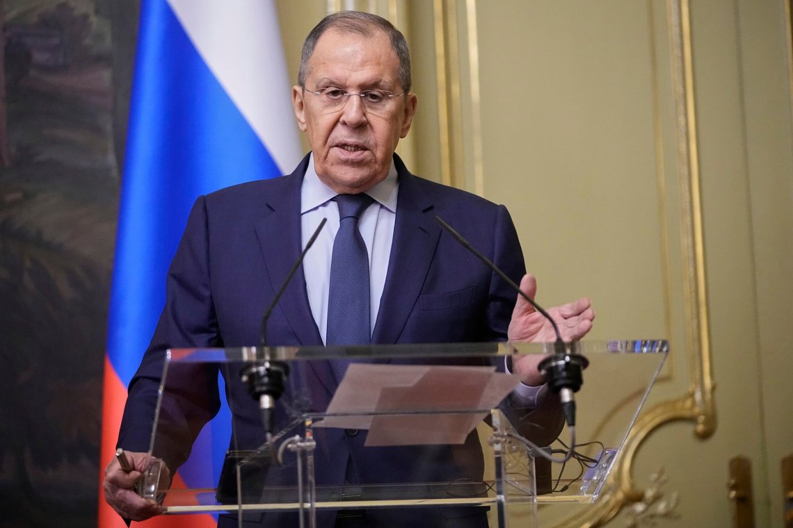 Russlands utenriksminister Sergej Lavrov. Foto: Pavel Bednyakov / AP / NTB Russlands utenriksminister Sergej Lavrov. Foto: Pavel Bednyakov / AP / NTB
