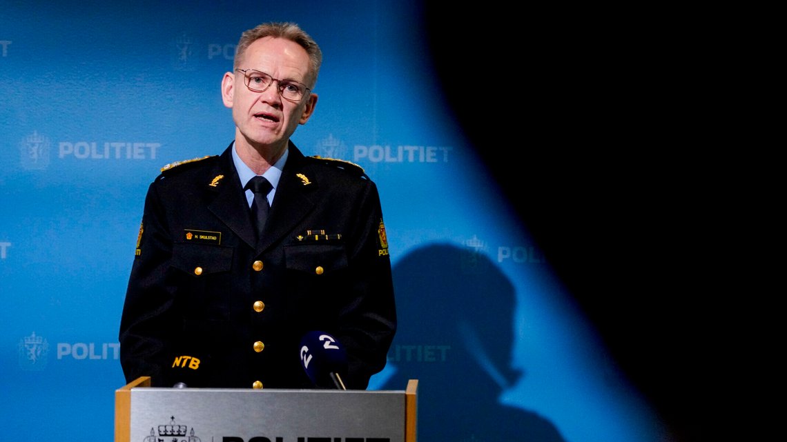 Oslo 20250312.
Politidirektør Håkon Skulstad presenterer Politiets trusselvurdering 2025.
Foto: Ole Berg-Rusten / NTB Oslo 20250312.
Politidirektør Håkon Skulstad presenterer Politiets trusselvurdering 2025.
Foto: Ole Berg-Rusten / NTB