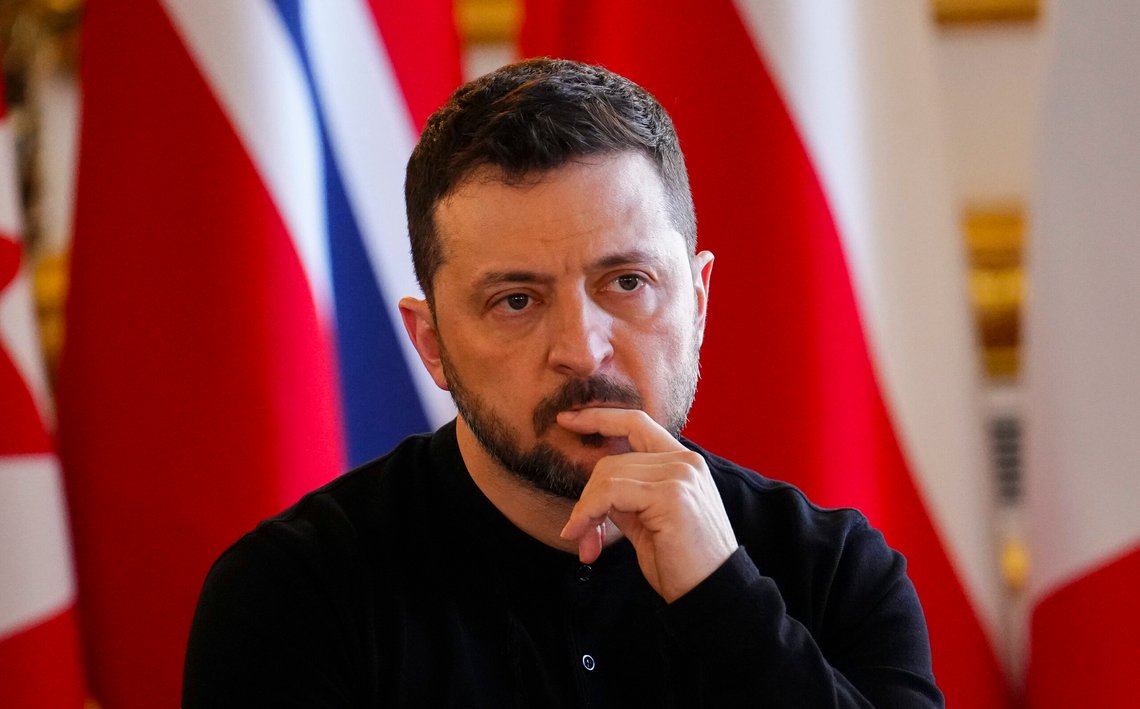 Volodymyr Zelenskyj håper på fortsatt amerikanske støtte i krigen mot Russland. Foto: Sean Kilpatrick / The Canadian Press via AP / NTB Volodymyr Zelenskyj håper på fortsatt amerikanske støtte i krigen mot Russland. Foto: Sean Kilpatrick / The Canadian Press via AP / NTB