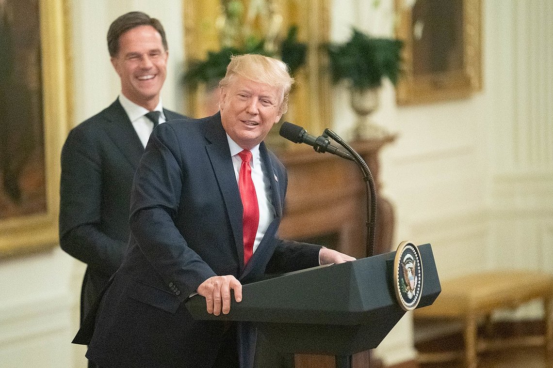 Mark Rutte og Donald Trump i godlune. Foto: The White House Mark Rutte og Donald Trump i godlune. Foto: The White House