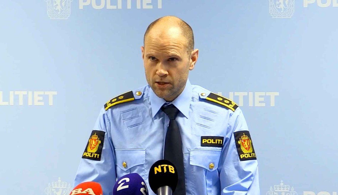 Påtaleansvarlig Are Nygård Bergh i Vest politidistrikt, på politiets pressekonferanse søndag. Påtaleansvarlig Are Nygård Bergh i Vest politidistrikt, på politiets pressekonferanse søndag.