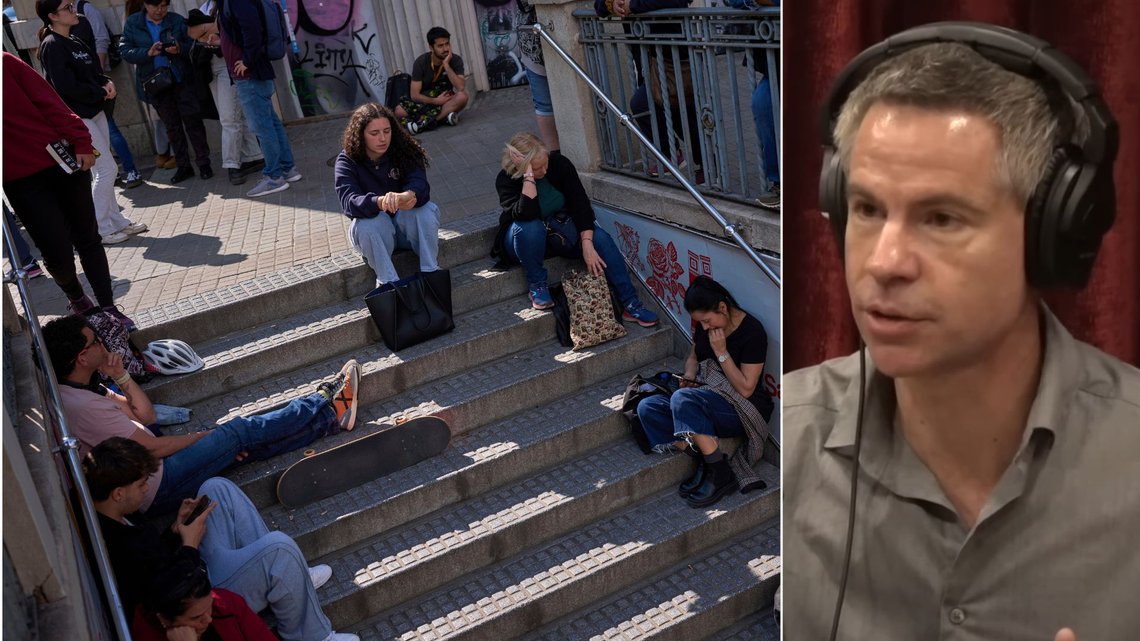 FORNYBAR: Journalisten Michael Schellenberger mener fornybarsatsingen kan være én av grunnene bak det enorme strømbruddet. Foto: NTB/Joe Rogan FORNYBAR: Journalisten Michael Schellenberger mener fornybarsatsingen kan være én av grunnene bak det enorme strømbruddet. Foto: NTB/Joe Rogan