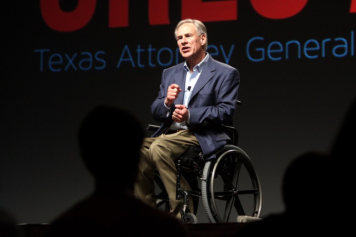 Texas’ guvernør Gregory Wayne Abbott har beordret kriminalefterforskning av en moské som vil etablere et selvforsynt, eksklusivt islamsk nabolag. Foto: Gage Skidmore CC BY-SA 2.0 Texas’ guvernør Gregory Wayne Abbott har beordret kriminalefterforskning av en moské som vil etablere et selvforsynt, eksklusivt islamsk nabolag. Foto: Gage Skidmore CC BY-SA 2.0