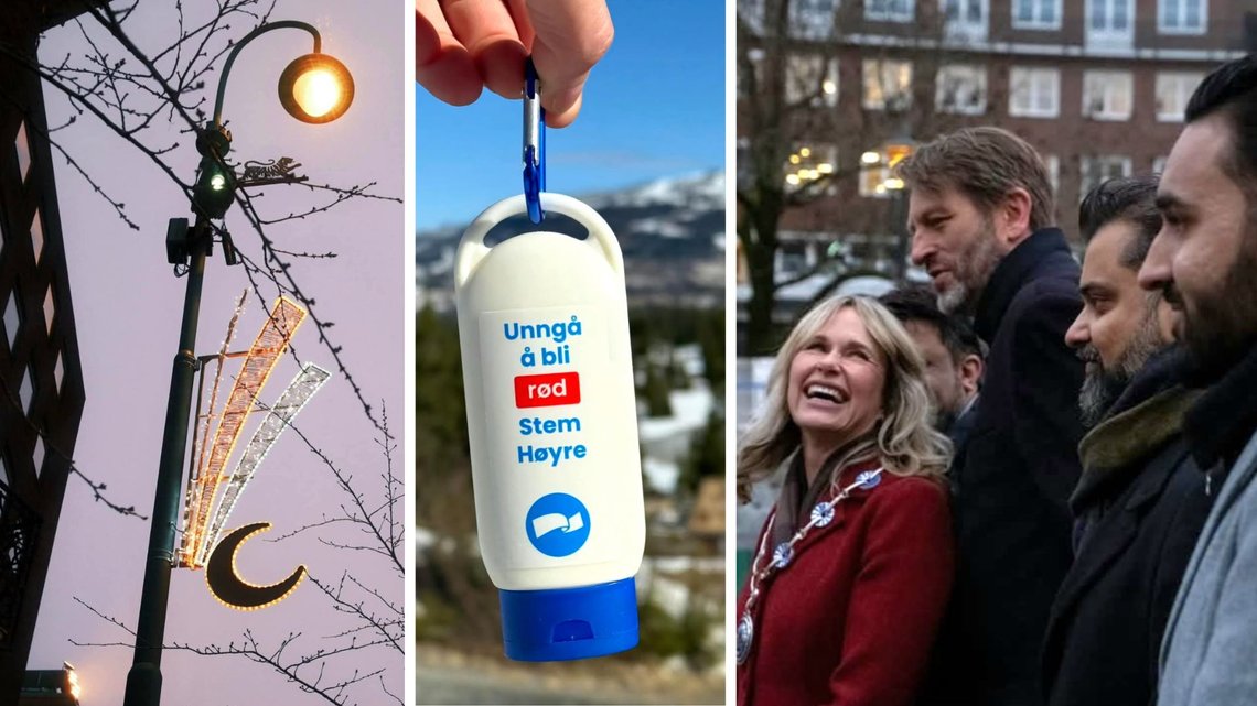 Oslo Høyre pyntet hovedstaden for islam, to år på rad, mens påsken avspises med en tube solkrem. Skjermdumper. Oslo Høyre pyntet hovedstaden for islam, to år på rad, mens påsken avspises med en tube solkrem. Skjermdumper.