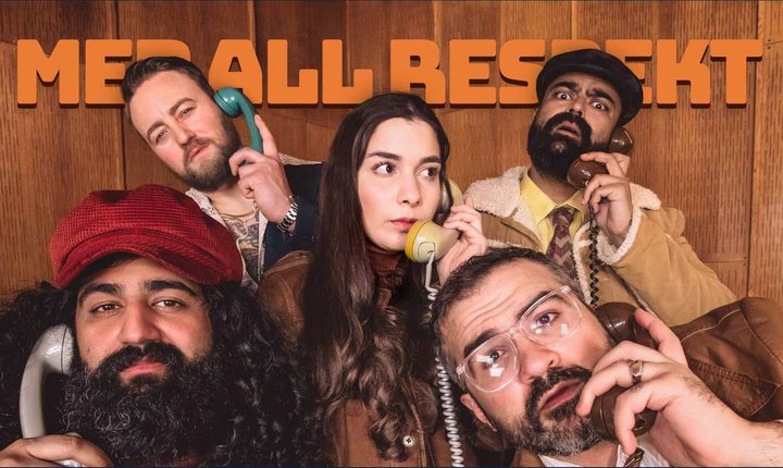 Serieomslag for podkasten «Med all respekt» på NRK