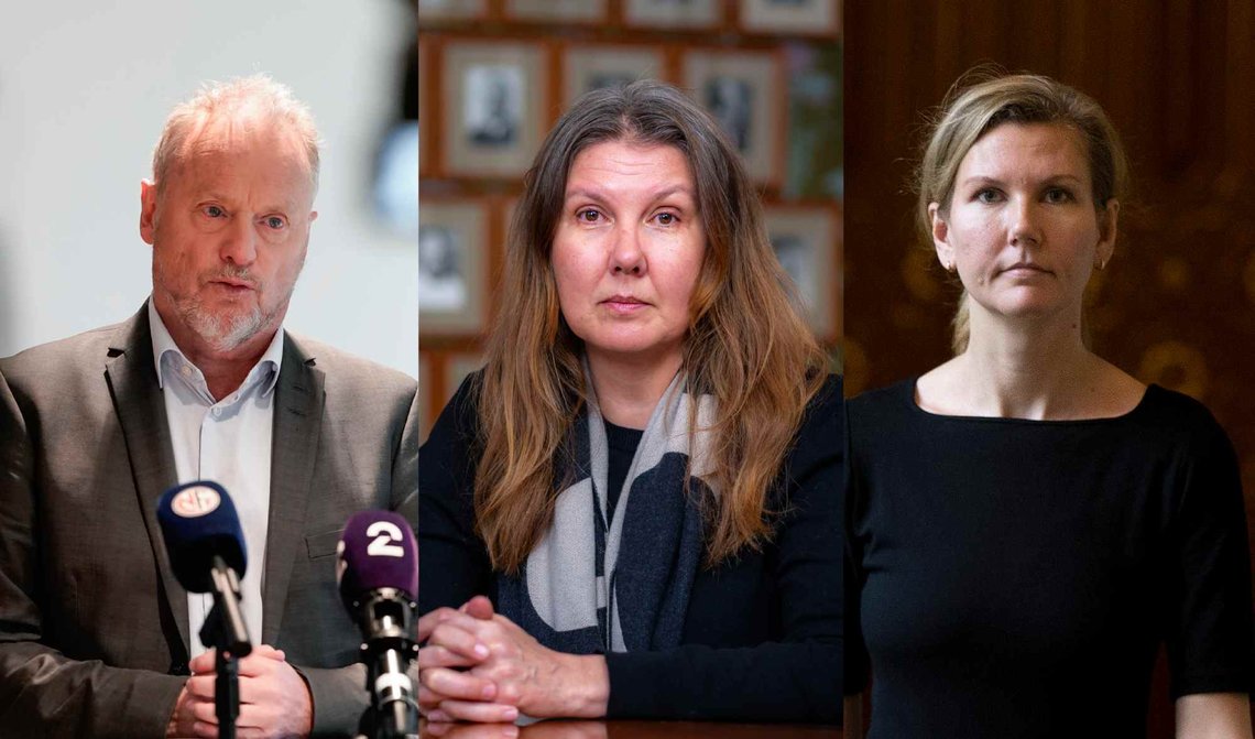 Arbeiderparti-medlemmene Raymond Johansen, Gry Larsen og Marianne Marthinsen (t.h.) er kandidater til direktørjobben i Norad, ifølge kilder. (Foto: NTB/montasje) Arbeiderparti-medlemmene Raymond Johansen, Gry Larsen og Marianne Marthinsen (t.h.) er kandidater til direktørjobben i Norad, ifølge kilder. (Foto: NTB/montasje)