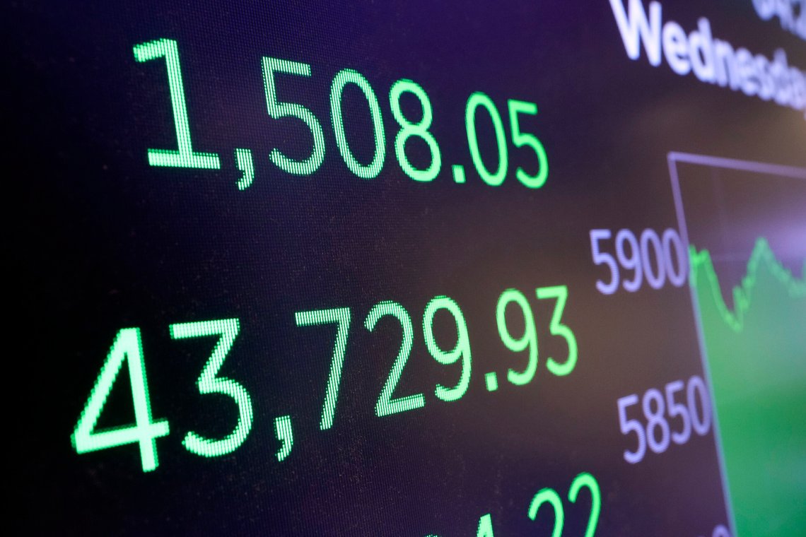 A board above the trading floor of the New York Stock Exchange shows the closing number for the Dow Jones industrial average, Wednesday, Nov. 6, 2024. (AP Photo/Richard Drew) A board above the trading floor of the New York Stock Exchange shows the closing number for the Dow Jones industrial average, Wednesday, Nov. 6, 2024. (AP Photo/Richard Drew)