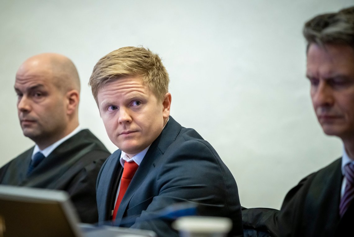 Horten 20230321.
Politiadvokat Fredrik Borg Johannessen under rettssaken mot fire menn som står tiltalt for drapet på Bård Lanes på Kilen i Tønsberg. Saken startet i Vestfold tingrett tirsdag.
Foto: Ole Berg-Rusten / NTB Horten 20230321.
Politiadvokat Fredrik Borg Johannessen under rettssaken mot fire menn som står tiltalt for drapet på Bård Lanes på Kilen i Tønsberg. Saken startet i Vestfold tingrett tirsdag.
Foto: Ole Berg-Rusten / NTB