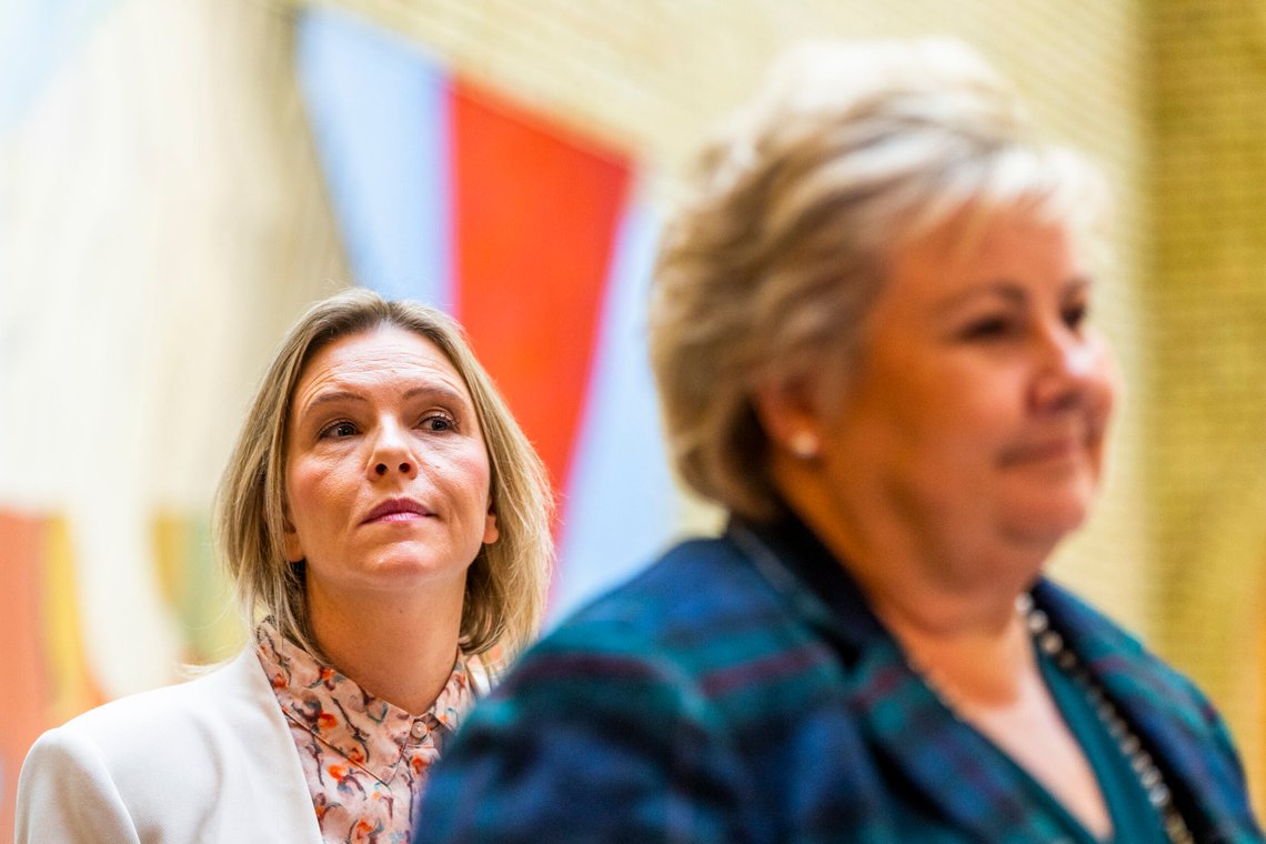 FrP-leder Sylvi Listhaug og Høyre-leder Erna Solberg er blant de som har kommentert statsminister Støres innsats under møtet med USAs president Donald Trump. Foto: Håkon Mosvold Larsen / NTB FrP-leder Sylvi Listhaug og Høyre-leder Erna Solberg er blant de som har kommentert statsminister Støres innsats under møtet med USAs president Donald Trump. Foto: Håkon Mosvold Larsen / NTB