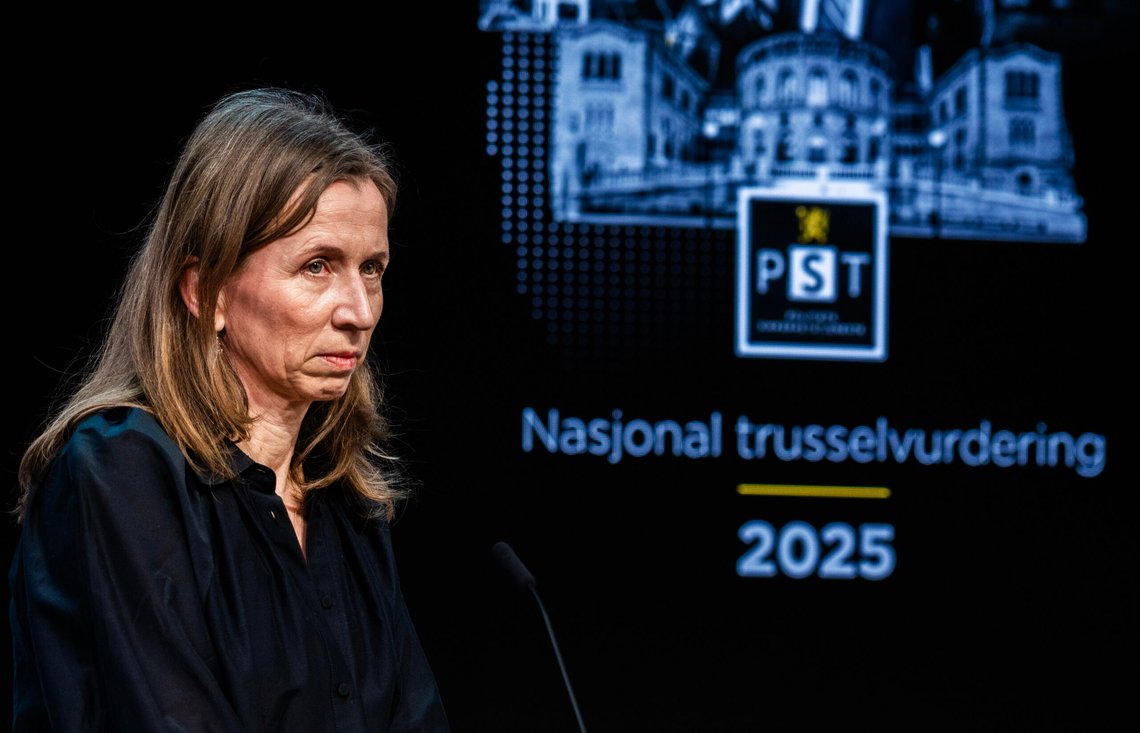 Oslo 20250205.
Justis og beredskapsminister Astri Aas-Hansen innleder når Etterretningstjenesten, Politiets sikkerhetstjeneste og Nasjonal sikkerhetsmyndighet legger frem sine åpne trussel- og risikovurderinger.
Foto: Ole Berg-Rusten / NTB Oslo 20250205.
Justis og beredskapsminister Astri Aas-Hansen innleder når Etterretningstjenesten, Politiets sikkerhetstjeneste og Nasjonal sikkerhetsmyndighet legger frem sine åpne trussel- og risikovurderinger.
Foto: Ole Berg-Rusten / NTB