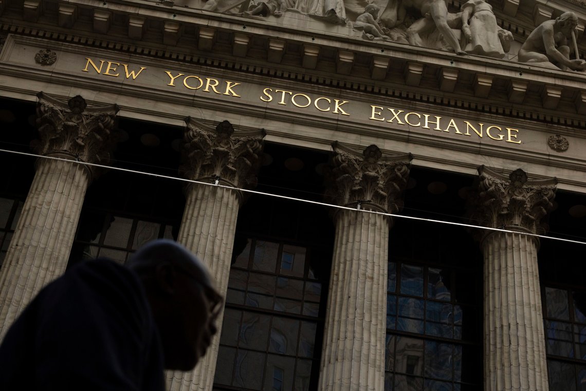A person walks past the New York Stock Exchange, Thursday, April 10, 2025, in New York. (AP Photo/Yuki Iwamura) A person walks past the New York Stock Exchange, Thursday, April 10, 2025, in New York. (AP Photo/Yuki Iwamura)