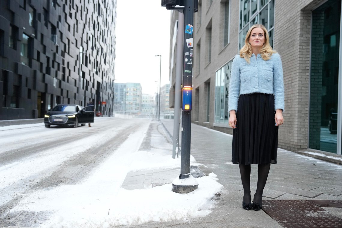 Oslo 20250203.
Justis- og beredskapsminister Emilie Enger Mehl deltar under åpningen av DNBs konferanse om Finansiell Trygghet.
Foto: Javad Parsa / NTB Oslo 20250203.
Justis- og beredskapsminister Emilie Enger Mehl deltar under åpningen av DNBs konferanse om Finansiell Trygghet.
Foto: Javad Parsa / NTB
