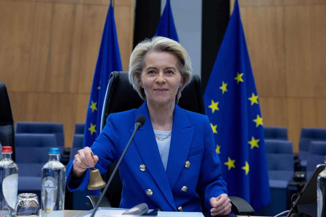 EU-kommisjonens president Ursula von der Leyen ønsker å møte Trumps USA med en hard hånd. Foto: AP/Omar Havana/NTB EU-kommisjonens president Ursula von der Leyen ønsker å møte Trumps USA med en hard hånd. Foto: AP/Omar Havana/NTB