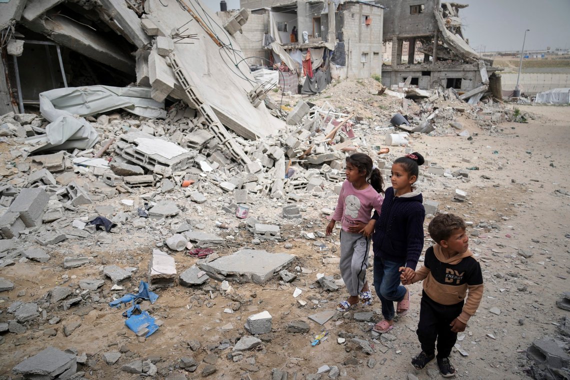Norske medier liker å fokusere på bilder av palestinske barn fra krigssonen på Gazastripen. Foto: Abdel Kareem Hana / AP / NTB Norske medier liker å fokusere på bilder av palestinske barn fra krigssonen på Gazastripen. Foto: Abdel Kareem Hana / AP / NTB
