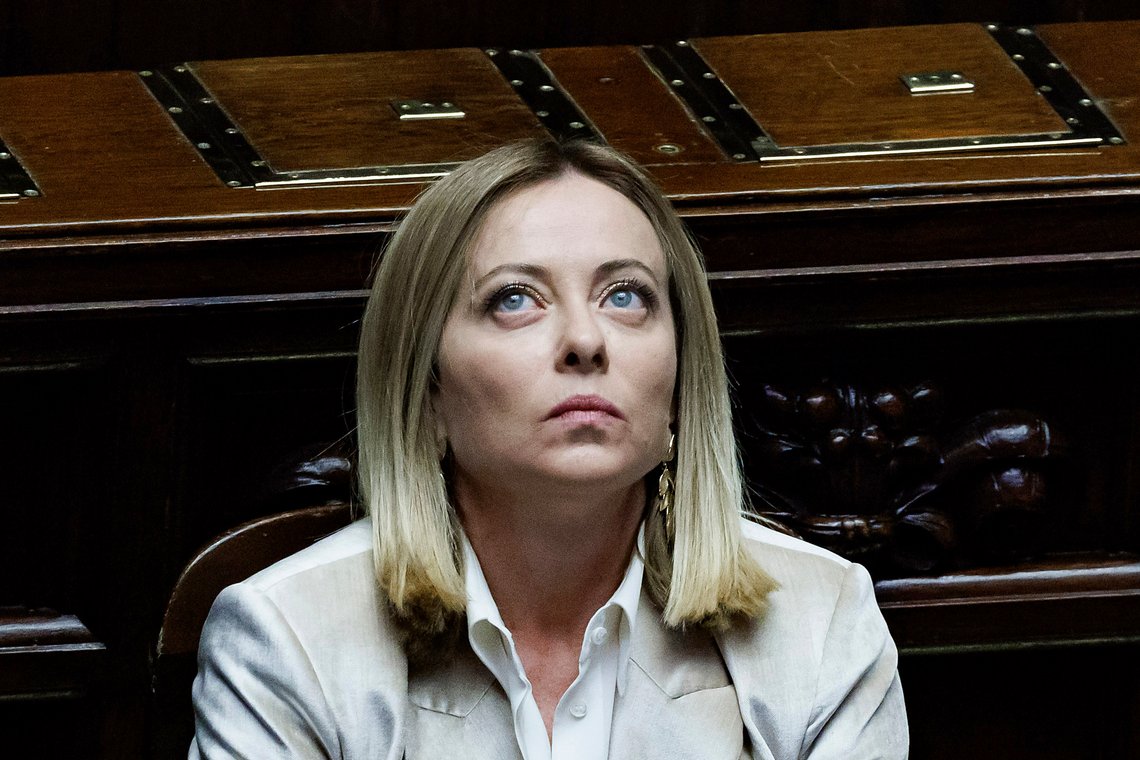 Italias statsminister Giorgia Meloni tror USAs tollsatser mot EU vil svekke Vesten. Foto: Roberto Monaldo/LaPresse via AP/NTB Italias statsminister Giorgia Meloni tror USAs tollsatser mot EU vil svekke Vesten. Foto: Roberto Monaldo/LaPresse via AP/NTB
