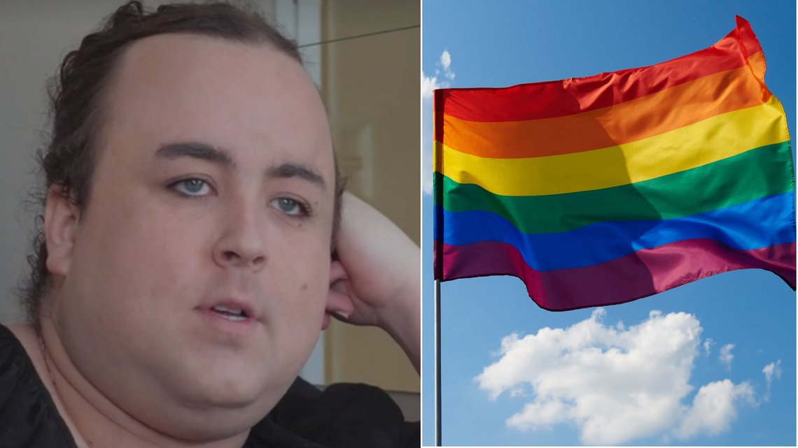 PRIDE PÅ 17. MAI: Transkvinnen Karoline Skarstein mener de som ikke liker regnbueflagg på 17. mai burde skjerpe seg. Foto: NRK PRIDE PÅ 17. MAI: Transkvinnen Karoline Skarstein mener de som ikke liker regnbueflagg på 17. mai burde skjerpe seg. Foto: NRK