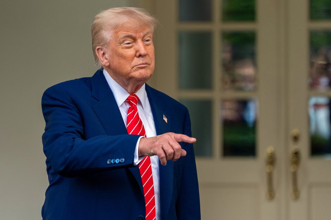 President Donald Trump speaks with reporters in front of the West Wing of the White House, Thursday, May 8, 2025, in Washington. (AP Photo/Alex Brandon) President Donald Trump speaks with reporters in front of the West Wing of the White House, Thursday, May 8, 2025, in Washington. (AP Photo/Alex Brandon)