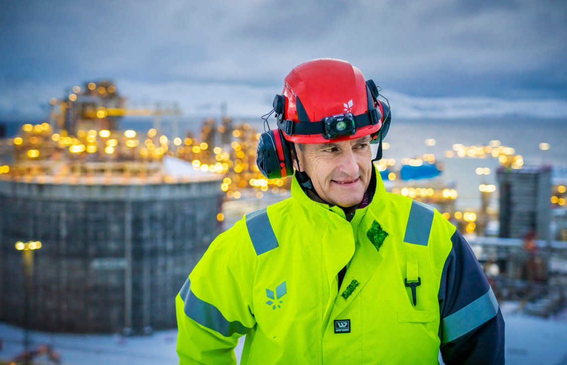 Statsminister Jonas Gahr Støre (Ap) besøker Equinors anlegg på Melkøya utenfor Hammerfest. Foto: Ole Berg-Rusten / NTB Statsminister Jonas Gahr Støre (Ap) besøker Equinors anlegg på Melkøya utenfor Hammerfest. Foto: Ole Berg-Rusten / NTB
