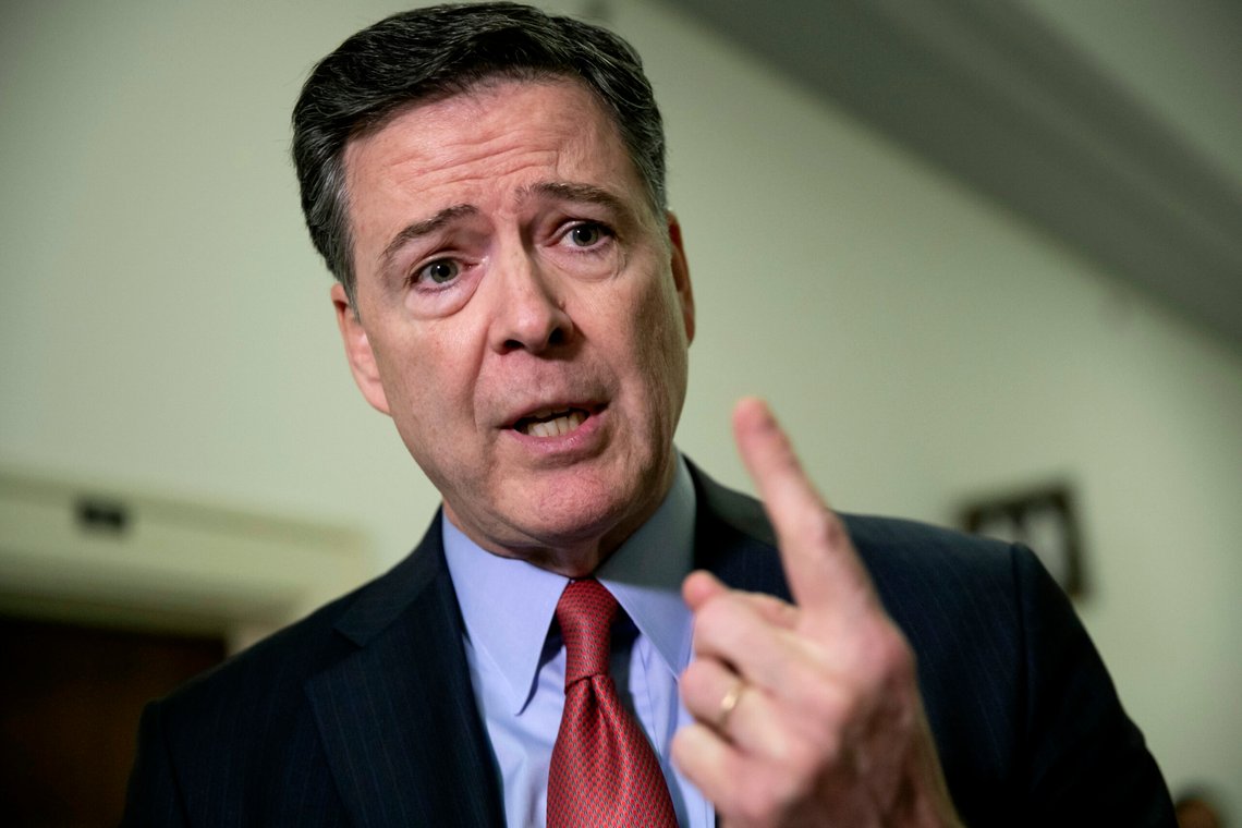 FILE - Former FBI Director James Comey speaks to reporters on Capitol Hill Washington, Dec. 17, 2018. The commissioner of the Internal Revenue Service has asked the Treasury Department’s inspector general to immediately review the circumstances surrounding intensive tax audits that targeted ex-FBI Director James Comey and ex-Deputy Director Andrew McCabe. (AP Photo/J. Scott Applewhite, File) FILE - Former FBI Director James Comey speaks to reporters on Capitol Hill Washington, Dec. 17, 2018. The commissioner of the Internal Revenue Service has asked the Treasury Department’s inspector general to immediately review the circumstances surrounding intensive tax audits that targeted ex-FBI Director James Comey and ex-Deputy Director Andrew McCabe. (AP Photo/J. Scott Applewhite, File)