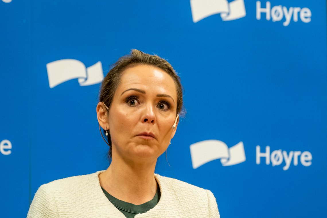 Oslo 20210510.
Leder av programkomiteen Linda Hofstad Helleland på pressetreff i forkant av Høyres landsmøte
Foto: Terje Pedersen / NTB Oslo 20210510.
Leder av programkomiteen Linda Hofstad Helleland på pressetreff i forkant av Høyres landsmøte
Foto: Terje Pedersen / NTB